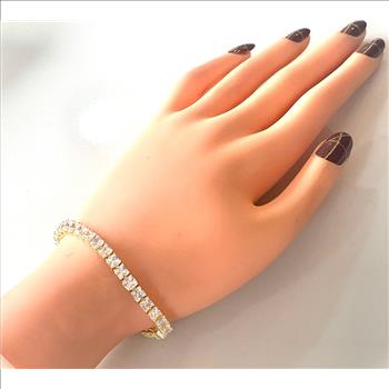 7.00ctw VVS-F  Diamonique Diamond Tennis Bracelet