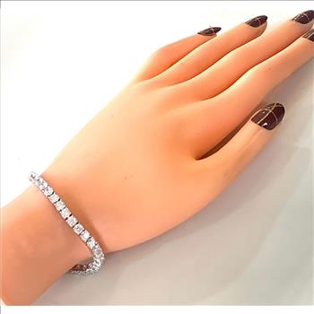 7.00ctw VVS-F  Diamonique Diamond Tennis Bracelet