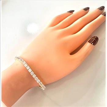 7.00ctw VVS-F  Diamonique Diamond Tennis Bracelet