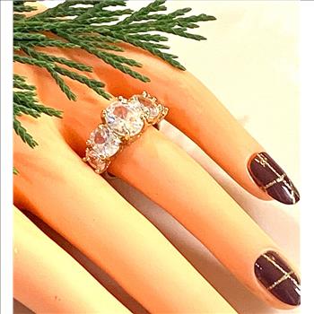 8.00ctw Diamonique Diamond Anniversary Ring Size 6.5