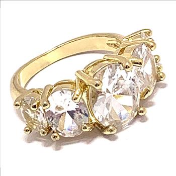8.00ctw Diamonique Diamond Anniversary Ring Size 6.5