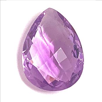 8.25ctw Natural Pear Shaped Cut Loose Brazilian Amethyst Gemstone 15X10 mm