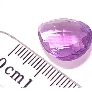 8.25ctw Natural Pear Shaped Cut Loose Brazilian Amethyst Gemstone 15X10 mm