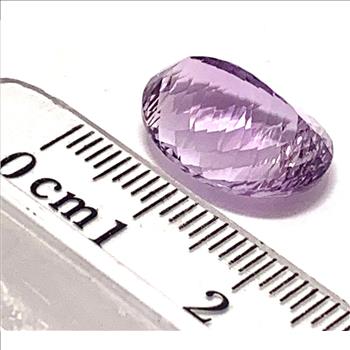 8.42ctw Large Natural Royal Rich Deep Purple Amethyst Weave Cut Loose Gemstone 16x12 MM