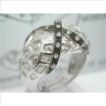 Designer Style Sterling Silver Ring Size 7