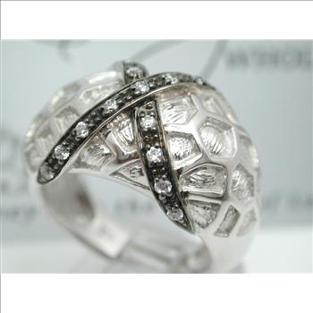 Designer Style Sterling Silver Ring Size 7