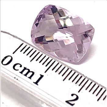 9.18ctw Large Natural  Lilac Amethyst Cushion Cut Loose Gemstone 16X12 MM