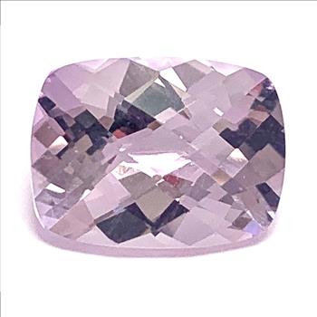 9.18ctw Large Natural  Lilac Amethyst Cushion Cut Loose Gemstone 16X12 MM