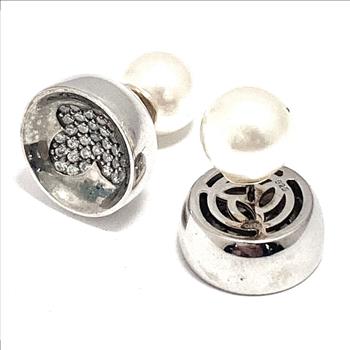 .925 Sterling Silver 0.75ctw Sapphire Stud Earrings