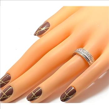 .925 Sterling Silver 1.00 ctw Wedding Anniversary Ring