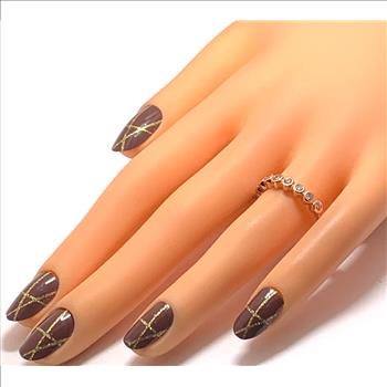 925 Sterling Silver & 14k Rose Gold Ovr 1.00ctw Pink Diamonique Diamond  Anniversary Wedding Ring / Band