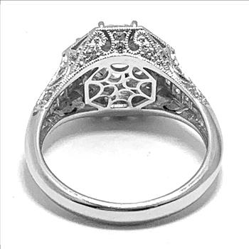 925 Sterling Silver 8.00ctw Diamonique Diamond Engagement Ring Size 10