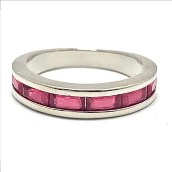 Antique Design 0.75ctw Ruby Anniversary Ring