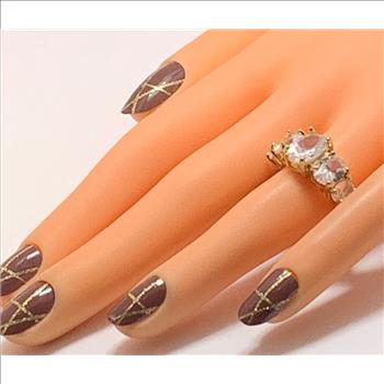 Antique Design 10.0ctw  Diamonique Diamond Anniversary Ring