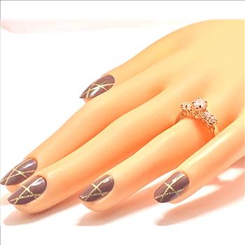 Antique Design 1.00ctw Diamonique Diamond Ring