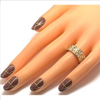 Antique Design 1.20ctw  Diamonique Diamond Anniversary Ring