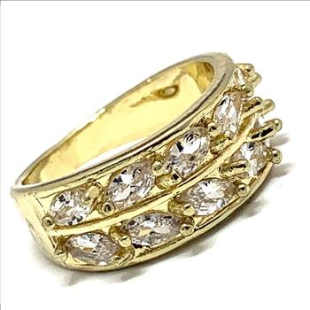 Antique Design 1.20ctw  Diamonique Diamond Anniversary Ring