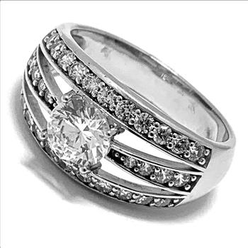 Antique Design 2.00ctw Diamonique Diamond Engagement Ring