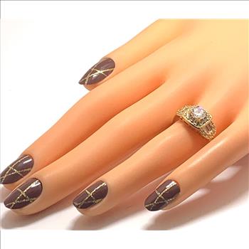 Antique Design 2.00ctw Diamonique Diamond Ring