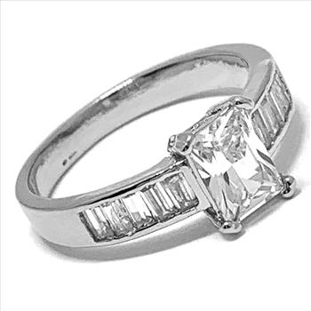 Antique Design 3.50ctw Diamonique Diamond Engagement Ring