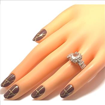 Antique Design 6.25ctw  Diamonique Diamond Engagement Ring