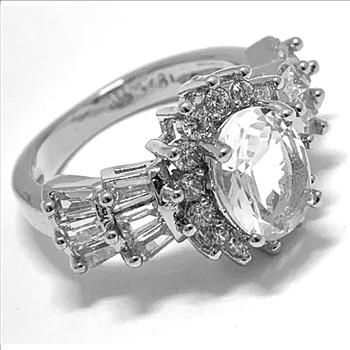 Antique Design 6.25ctw  Diamonique Diamond Engagement Ring