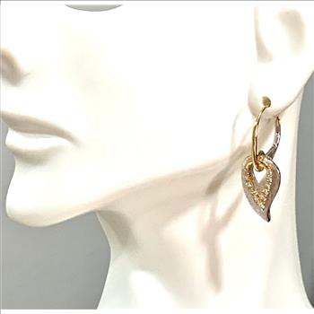 Colore SG Lorenzo .925 Sterling Silver 0.29ctw White Zircon  Earrings