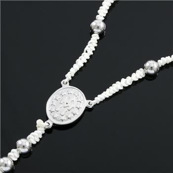 Designer Bead Cross Necklace