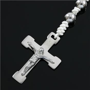 Designer Bead Cross Necklace