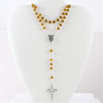 Designer Bead Cross Necklace