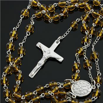 Designer Bead Cross Necklace