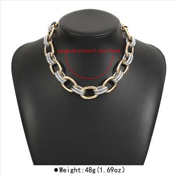 Designer Inspired 47.3 gram Ladies Fancy Link Necklace