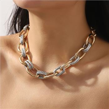 Designer Inspired 47.3 gram Ladies Fancy Link Necklace