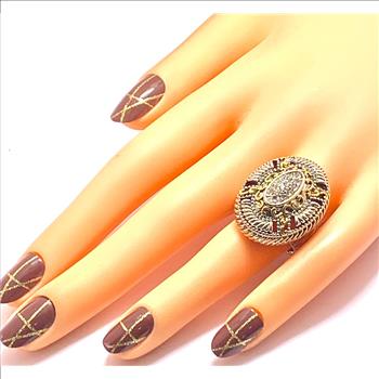 Designer Inspired Large 0.50ctw Diamonique Diamond Ring