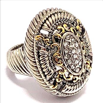 Designer Inspired Large 0.50ctw Diamonique Diamond Ring