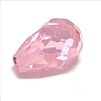 Estate 2.96ctw Briolette Cut Pink Topaz Loose Stone 8X4mm