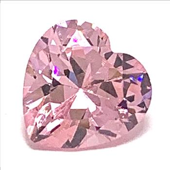 Estate 3.25ctw Heart Shape Pink Topaz Loose Stone 8x8mm