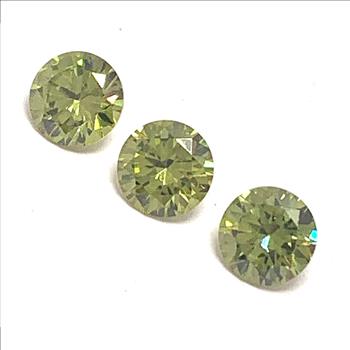 Estate Lot Of 4.56ctw Matching Yellow Peridot Loose Gemstones