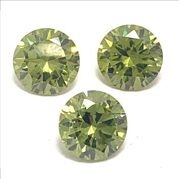Estate Lot Of 4.56ctw Matching Yellow Peridot Loose Gemstones