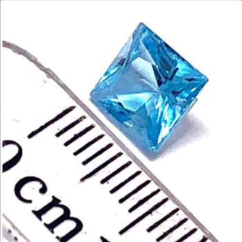 Genuine 2.05ctw Princess Cut Swiss Blue Topaz Loose Gemstone 7X7 mm