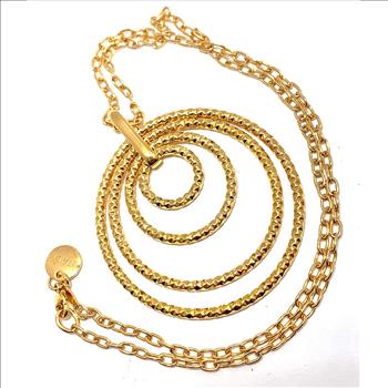 ITALY “STELLA ITALIANA” Design Large Circle Of Love Necklace