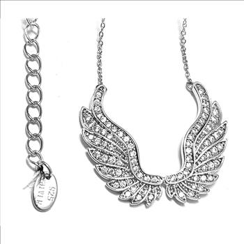 LASSAIRE .925 Sterling Silver 1.25ctw Simulated Diamond Necklace