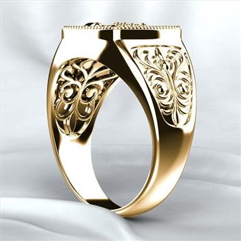 Special Design 18k Gold Overlay SCORPION Ring  Size 10