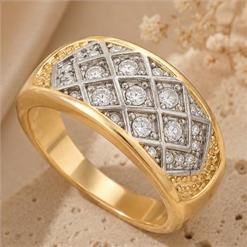 sz9 2.85 CTW Diamonique Diamond Ring / Band 14k Gold Ovr
