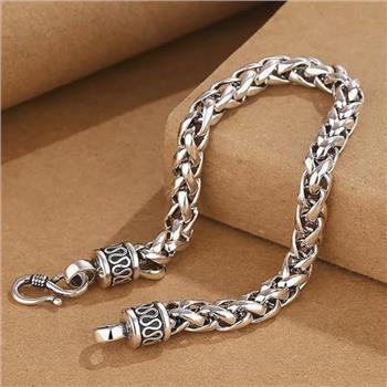 Unisex Dragon Bone Wheat Chain Bracelet