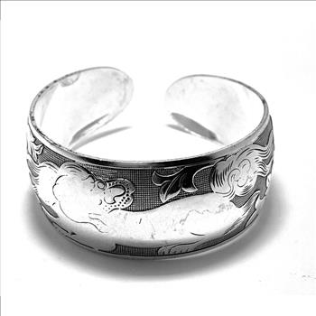 Vintage Inspired Tibetan Lion Cuff Bangle Bracelet