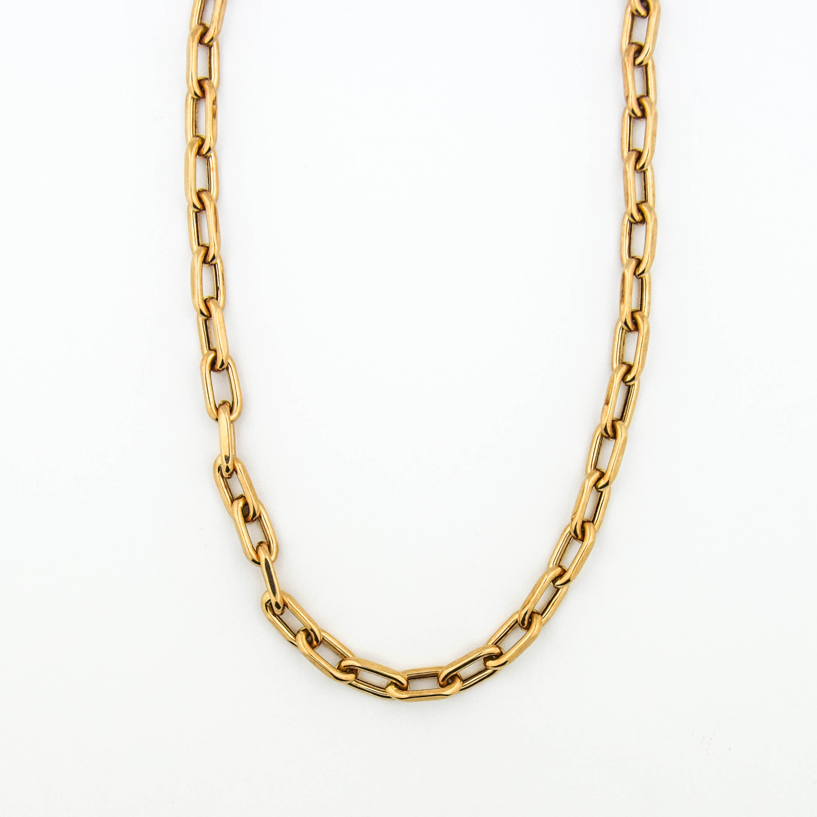 14K Rose Gold 13.20 Grams Link Chain Necklace Property Room