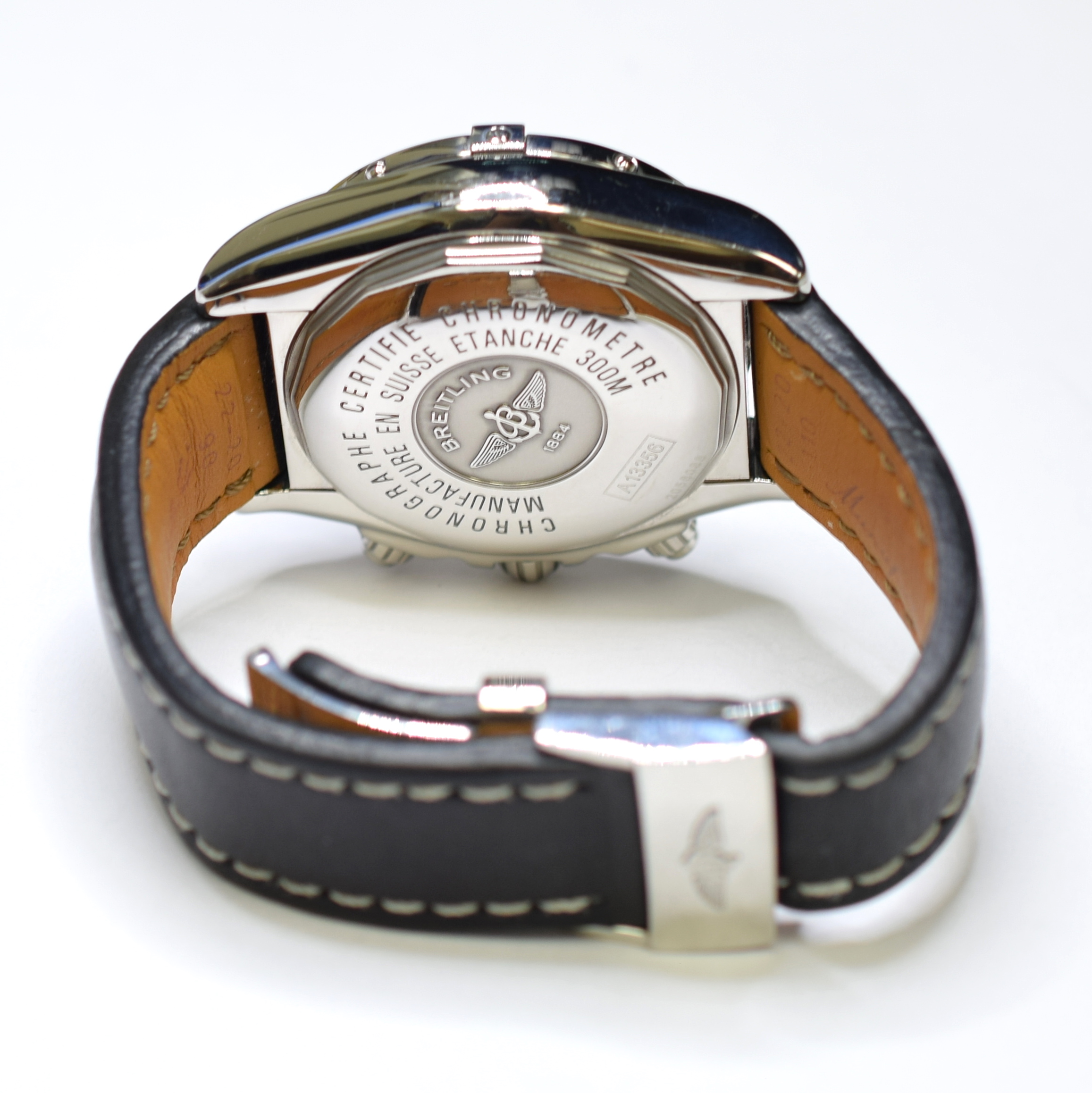 breitling a13356 leather strap