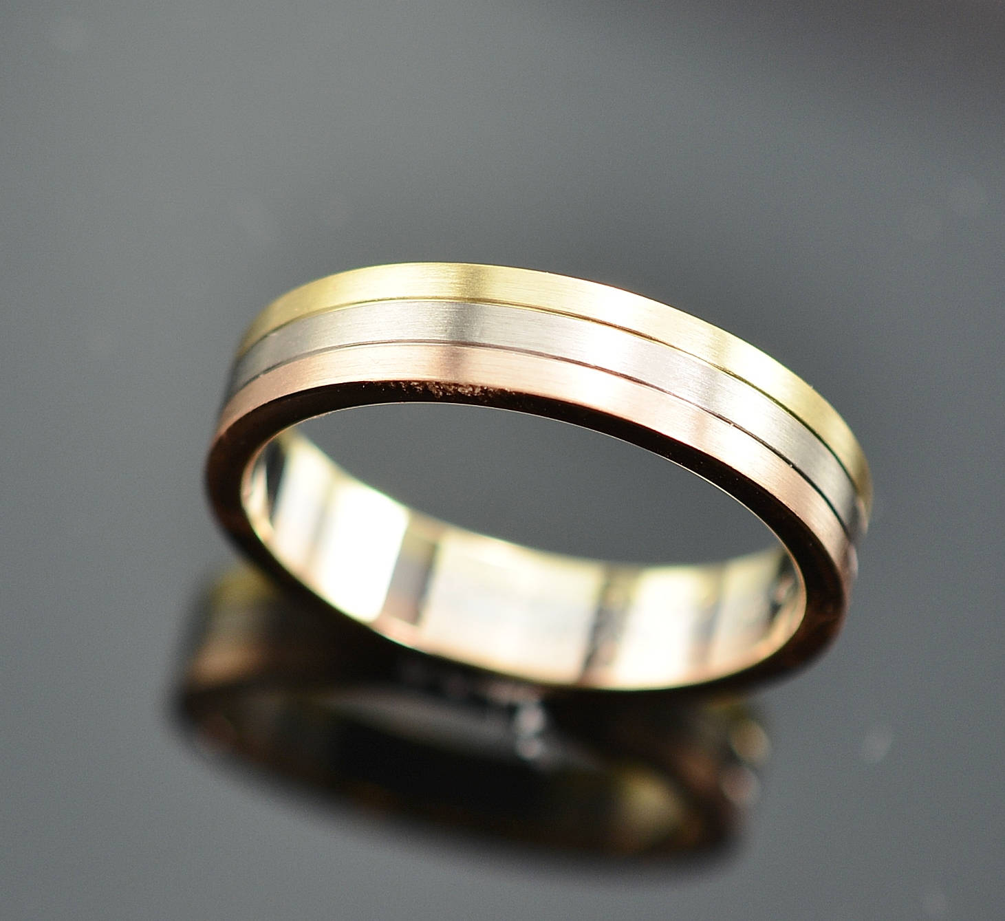 cartier three tone ring