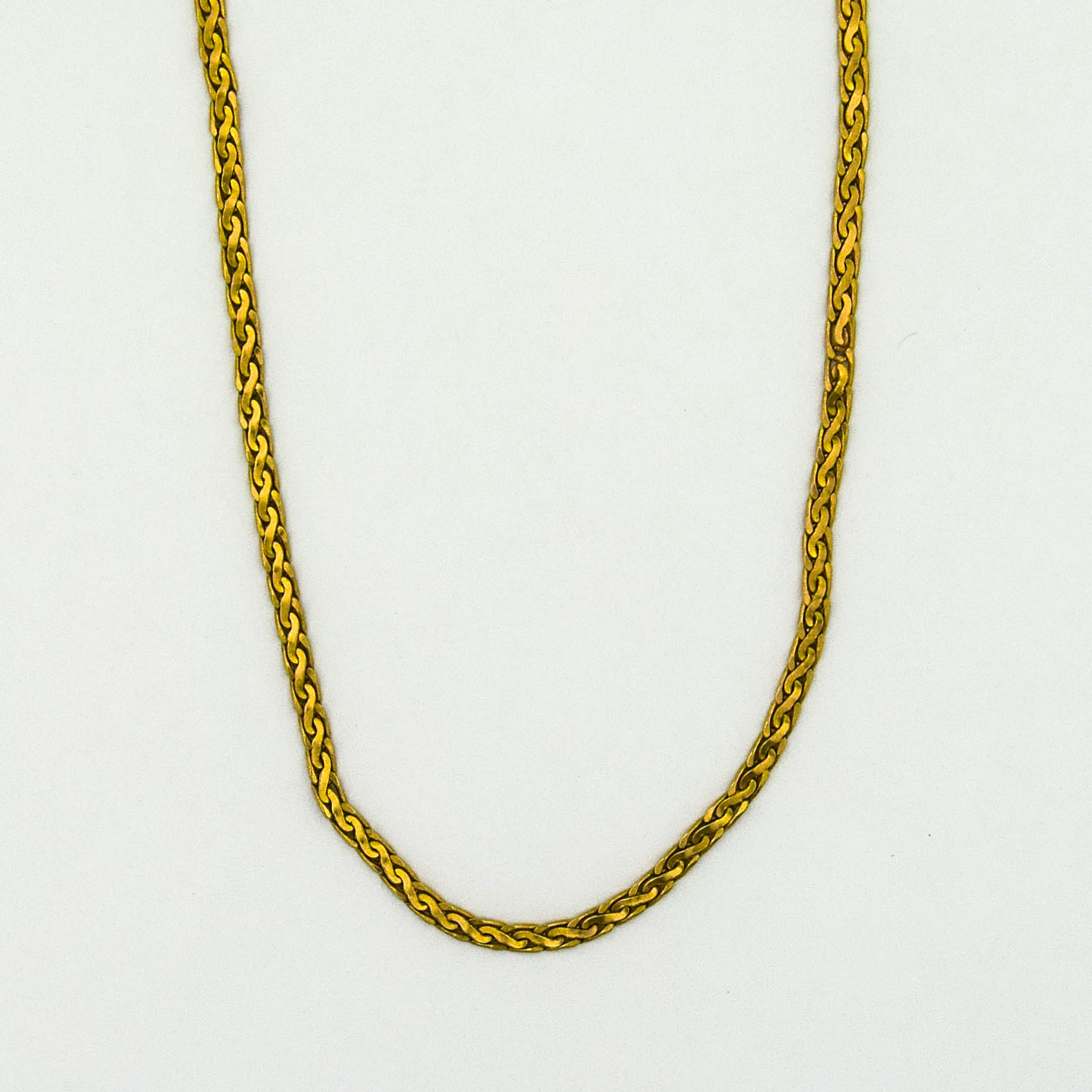 14K Yellow Gold 11.00 Grams Link Chain Necklace Property Room
